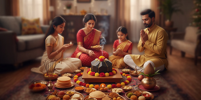 Giriraj Shila Pujan