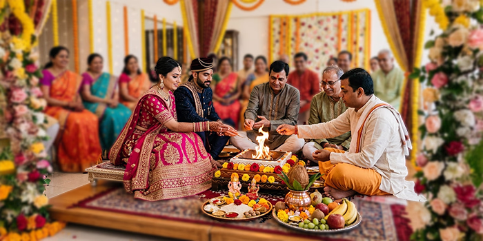 Traditional Engagement Puja Service
