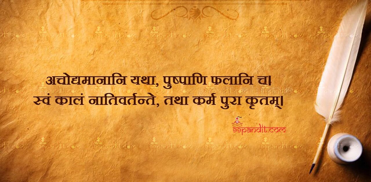 Sanskrit Shlok on Karma