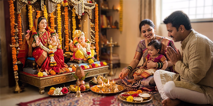 Gauri-Ganesh Motherhood Protection Puja