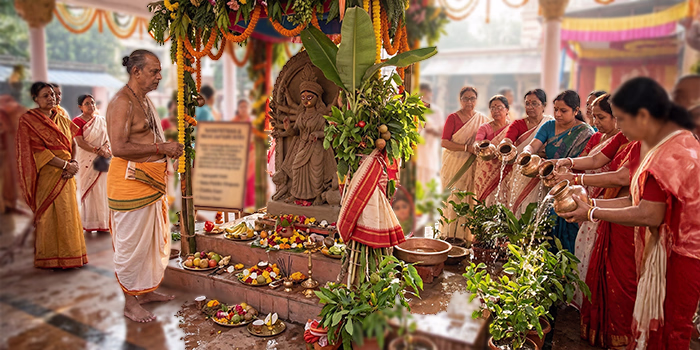 Navapatrika & Maha Saptami Rites
