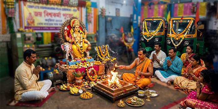 Complete Vishwakarma Puja Ceremony