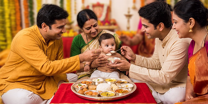 Traditional Bhojan Sanskar