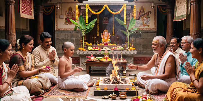 Traditional Janeu Sanskar