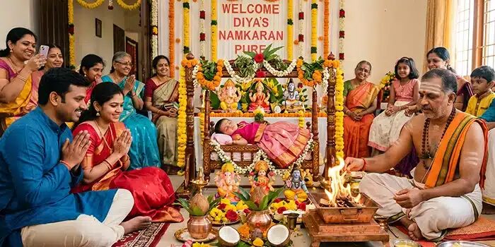 Nishkraman & Namkaran Combined Puja