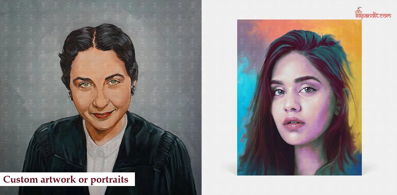 Custom Artwork or Portraits Corporate Diwali Gifts for Employees