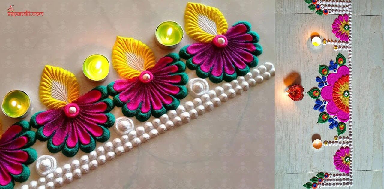 Border Rangoli Designs Rangoli Design for Diwali