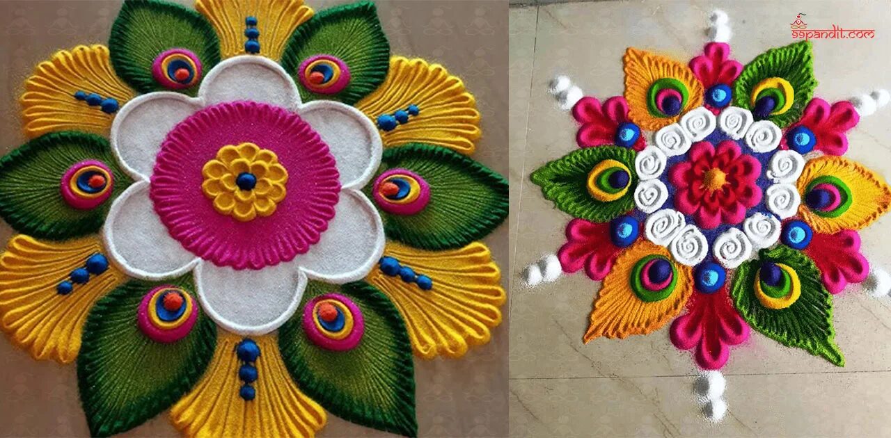 Beautiful Designs of Rangoli for Diwali Beautiful Designs of Rangoli for Diwali