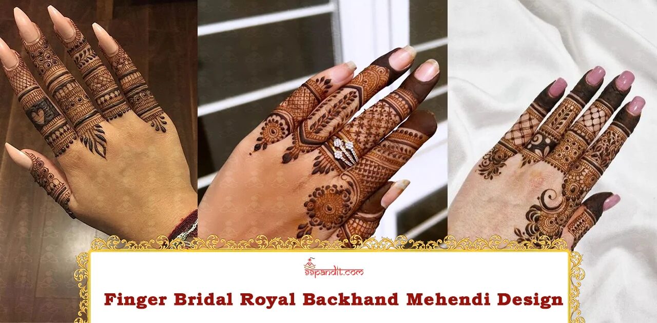 Finger Bridal Royal Backhand Mehndi Design Royal Back Hand Mehndi Design