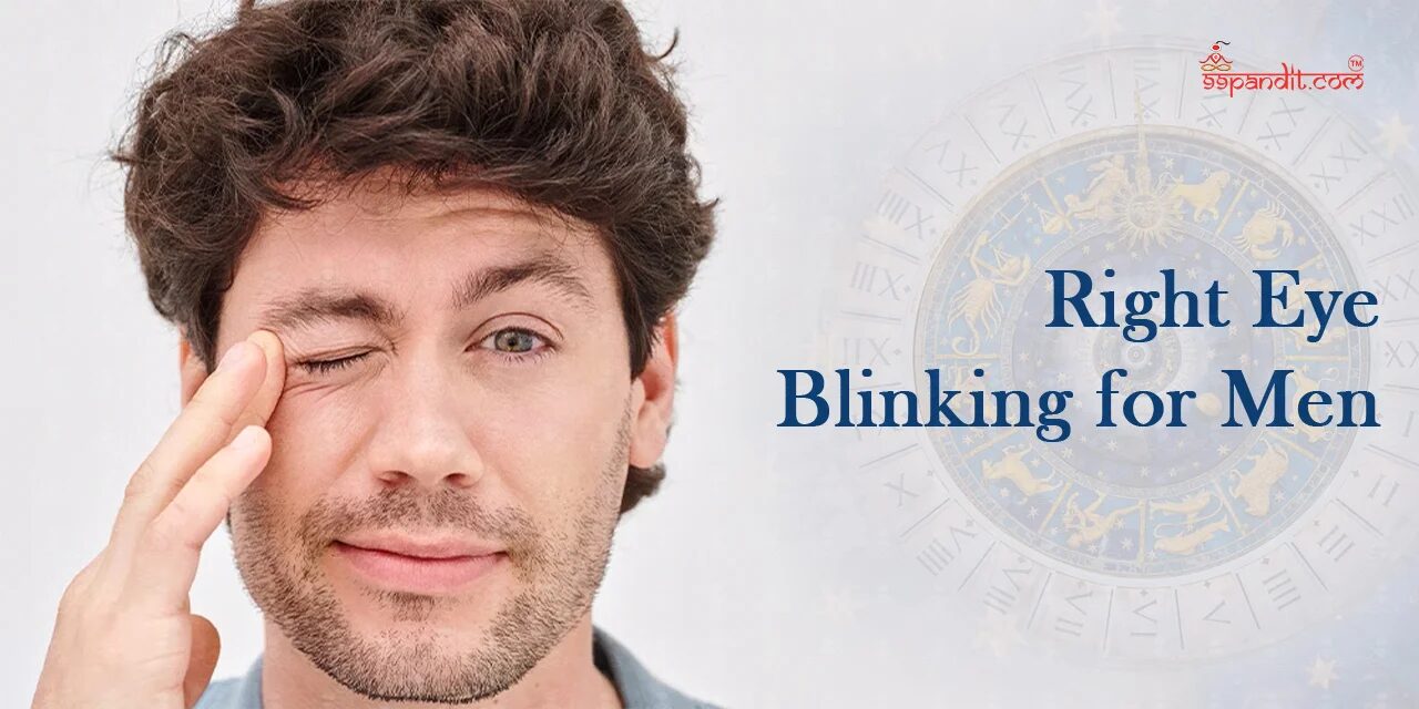 Right Eye Blinking for Men