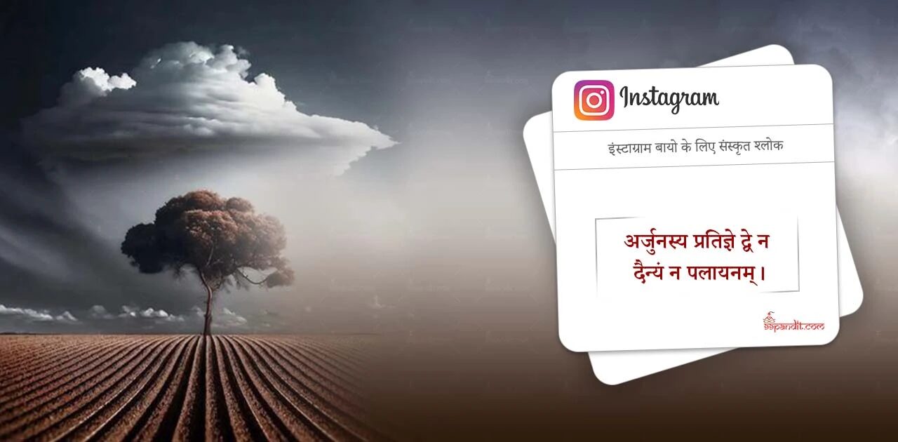 Sanskrit Shlok for Instagram Bio