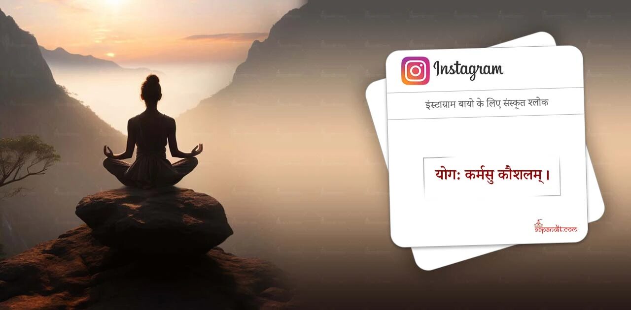 Instagram Bio for Yog in Sanskrit