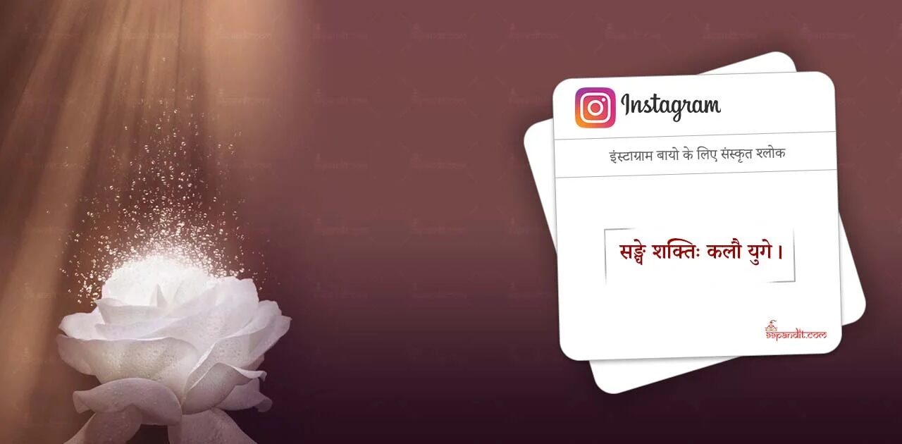 Sanskrit Shlok for Instagram Bio 