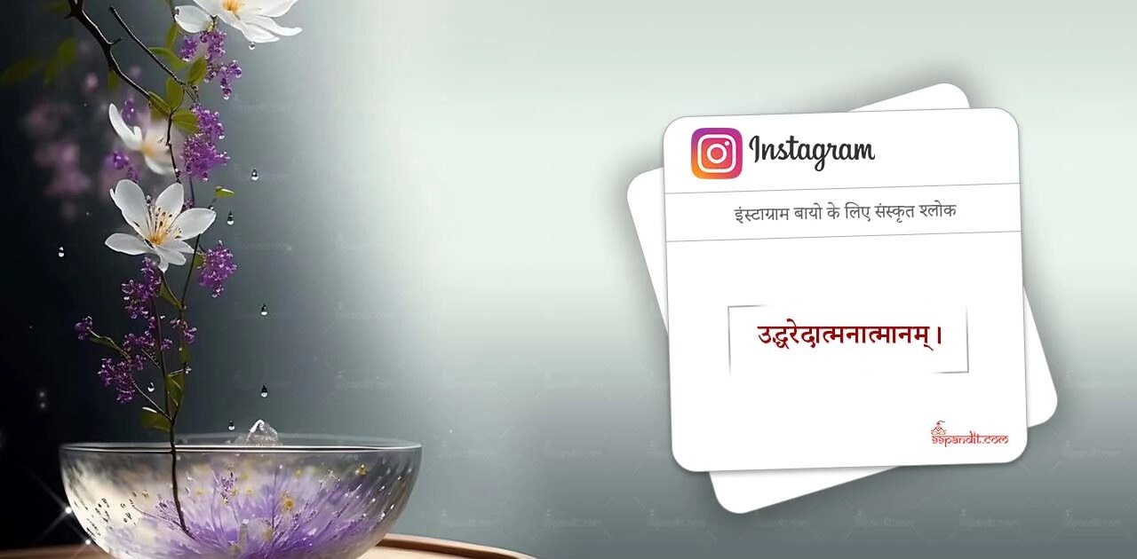इंस्टाग्राम बायो के लिए संस्कृत श्लोक