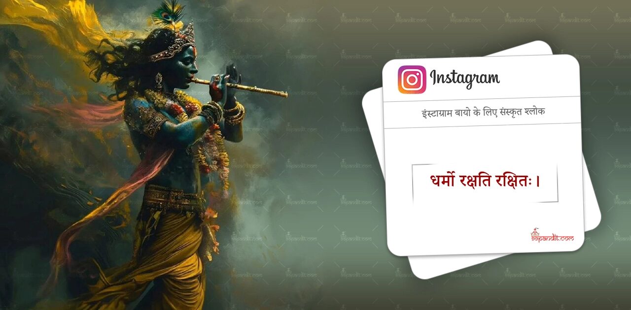 Short Sanskrit Shlok for Instagram Bio 