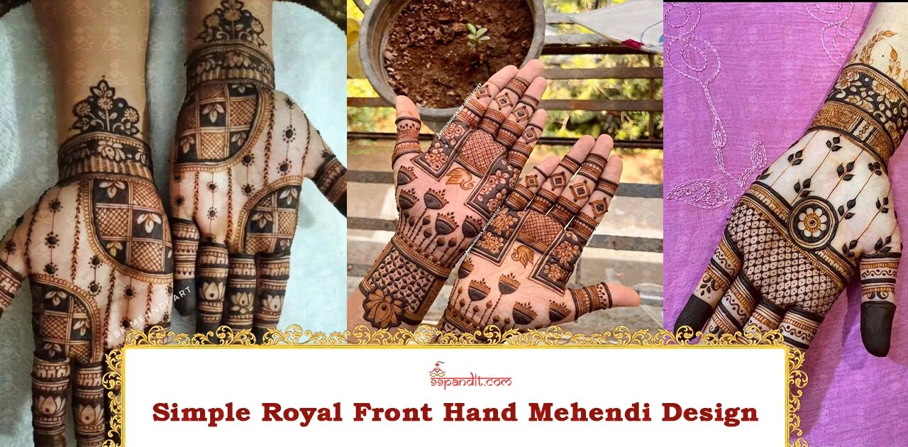 Simple Royal Front Hand Mehndi Design Royal Front Hand Mehndi Design