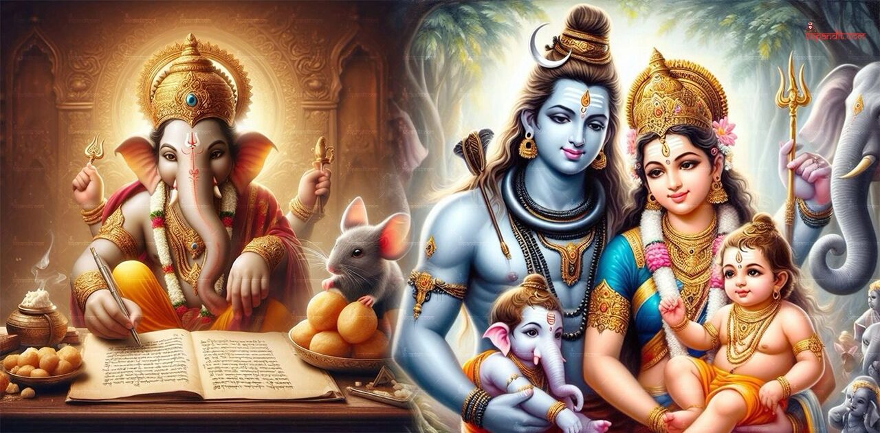 Lord Ganesha Family