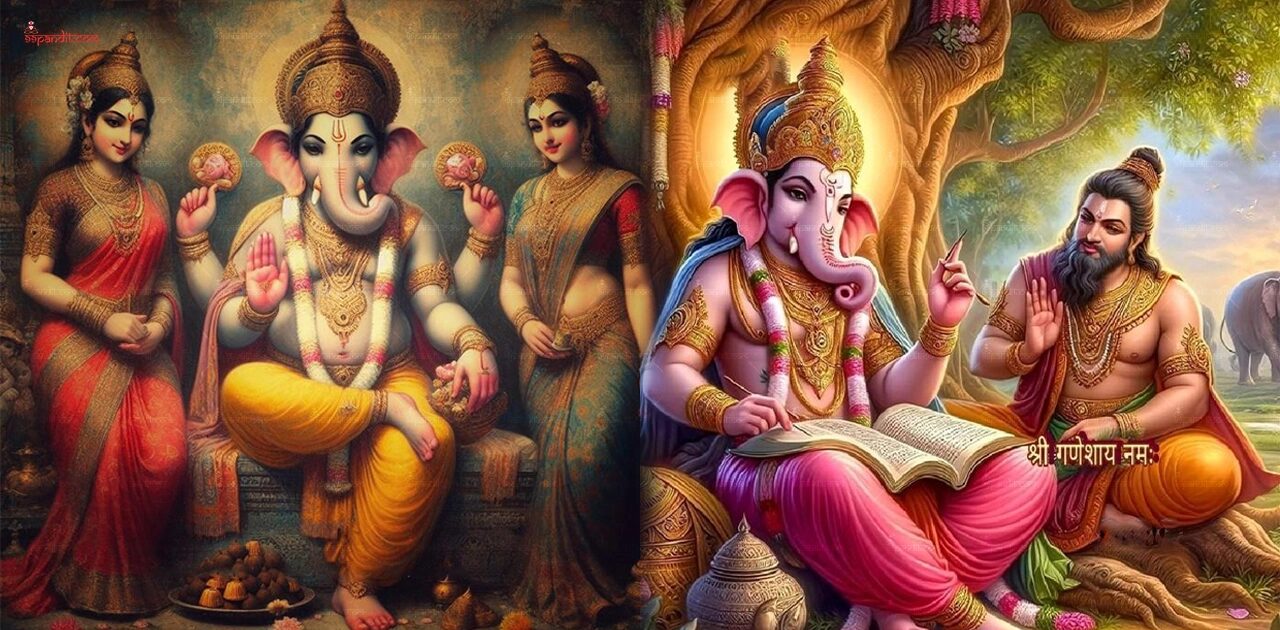 Lord Ganesha Family