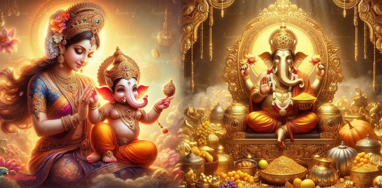 Lord Ganesha Family