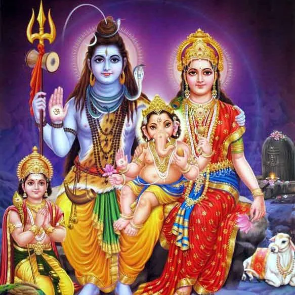 Lord Ganesha Family