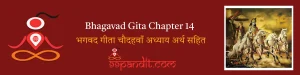 Bhagavad Gita Chapter 14: भगवद गीता चौदहवाँ अध्याय अर्थ सहित