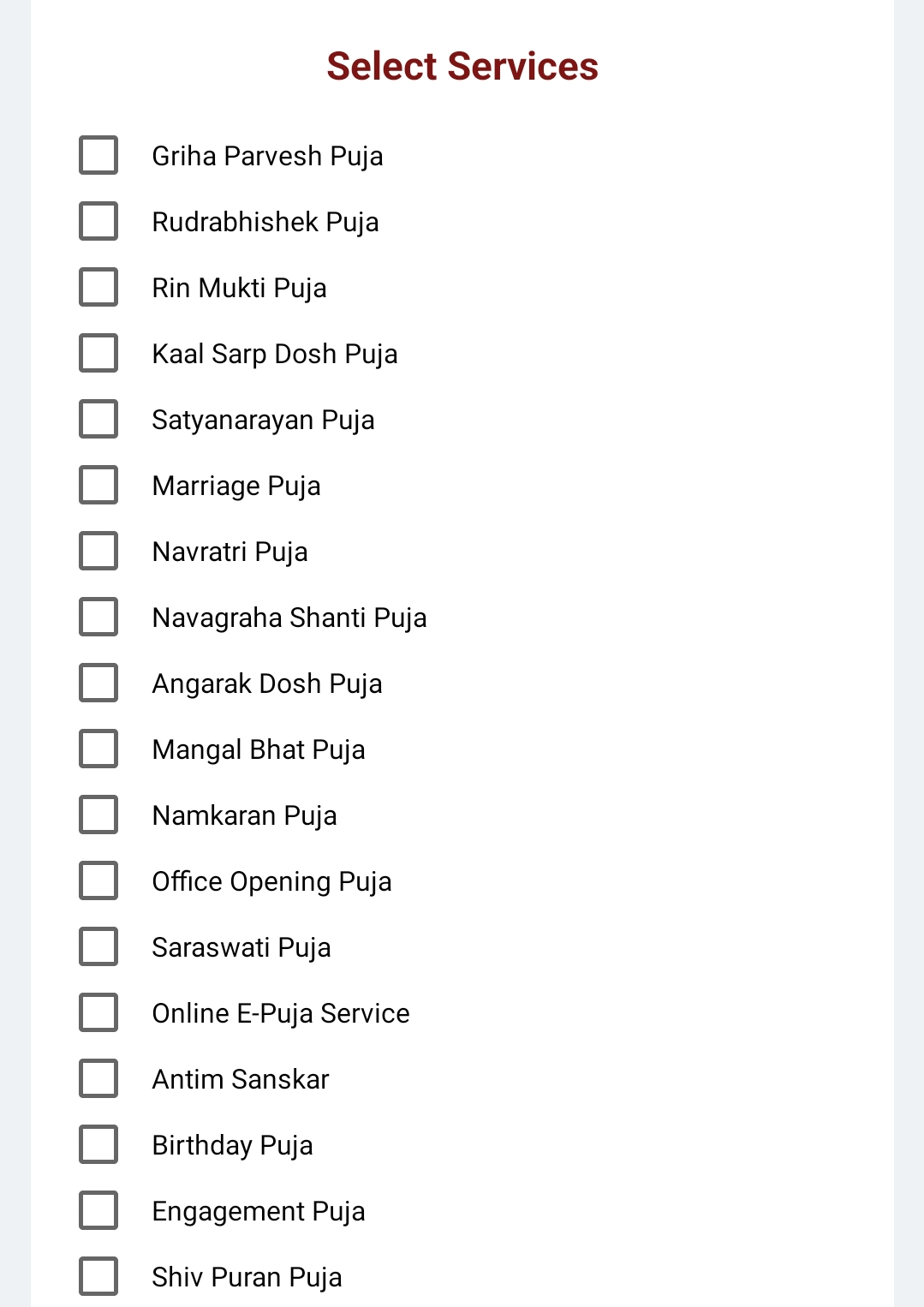 Pandit Profile Update Puja Services