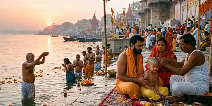 Mundan with Ganga Snan & Tarpan
